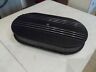 0000001 Aftermarket Black Finned Oval Smooth Air Cleaner Retro Hot Rod