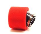 010124 Unbranded Angled Foam Air Filter Red Motorcycle Engine Clean New