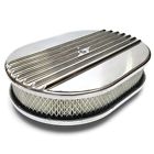 10394eb1230134 Restoration Station Oval Half Finned Polished Aluminum Classic Nostalgia Air