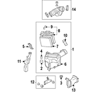 16588-jk20g Infiniti Genuine Oem Air Cleaner Assy Mount Bracket