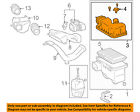 177050p063 Toyota Oem Air Cleaner Cover