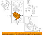 281122v300 Hyundai Oem Veloster Air Cleaner Lower Housing Body