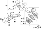28114a9000 28114 A9000 Kia Genuine Oem Air Cleaner Assy Mount Bracket