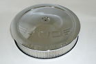 4482 The Speed Shop Chrome Steel Air Cleaner Logo Fits Holley