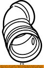 5c2z9b642aa Ford Oem Air Cleaner Duct Hose