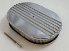 76300 The Speed Shop Oval Polished Alumunim Finned Air Cleaner Kit