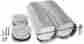 8450 Specialty Products Shotgun Style Aluminum Double Scoop Air Cleaner Finned Singe Or Dual Quad