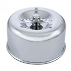 A6292 United Pacific Smooth Chrome Low Pro Air Cleaner 072017126752