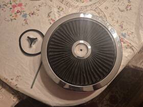 Afr149-bk Bartoo 14 Inch X 3 Black Round High Flow Thru Washable Air Cleaner Drop Base For Sbc Bbc