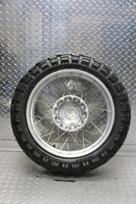 7811177 Bmw 2012 R1200gs Abs Behr Rear Wheel Rim With Tire 4.00x17 150/70b17 Enduro Trail