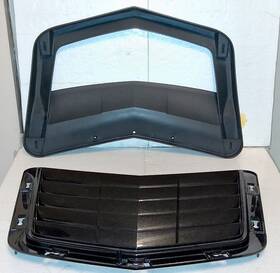 23443955 Chevrolet 2014-2019 Corvette C7 Z06 Hood Air Heat Extractor Vent Oem Carbon Flash