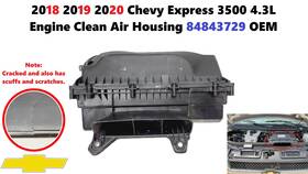 84843729 Chevrolet 2018 2019 2020 Chevy Express 3500 4.3l Engine Clean Air Housing