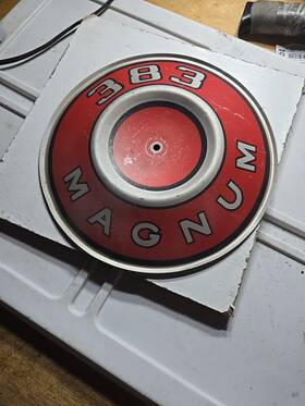2402677 Chrysler Mopar Dodge Plymouth Air Cleaner Pie Tin 383 Magnum Charger Coronet Rt Nice Oem