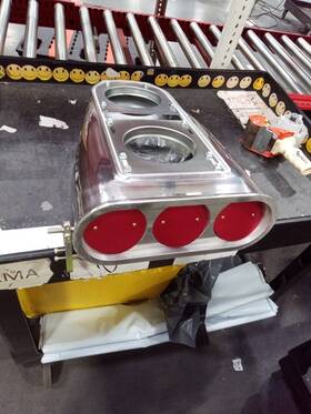 T16228 Demotor Performance For Single Or Dual 4 Barrel Carbs With Finned Street 5 1/8 Inch Neck Hood Air Scoop
