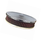 Der-pa428 Demotor Chrome Breather Washable Air Filter Cleaner Reusable For Chevy