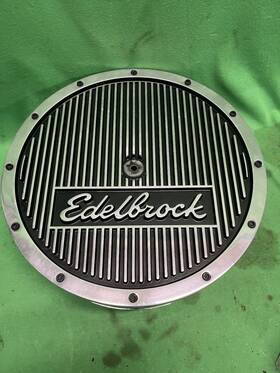4207 Edelbrock Vintage 14 Inch Aluminum Air Cleaner Elite Series Ford Chevy Parts