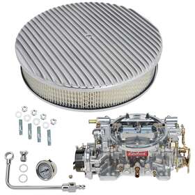 9109353 Edelbrock 1411 Performer 750 Cfm Elect. Carb/air/fuel Kit Pol Fin