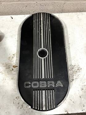 M-9600-c302 Ford 1964-73 Cobra Script Blk Aluminum Air Cleaner