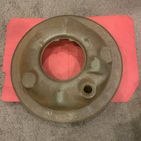 Gm 327/427/ 350/454 68-71 Corvette Air Cleaner Base Sb Bb Original Hard 90 Angled Back Pass Side Oem