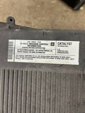 8gmxt06.2382 Gm Oem Air Filter Box 2008 6.2l