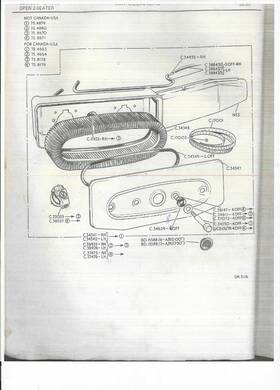 C.34350 Jaguar Xke V12 Original Air Cleaner Bolts 4 For 80