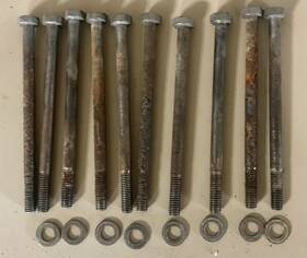 356912solex Karmax & Karro Porsche 356 / 912 Air Cleaner Bolts Set Of 10 For Solex 40 Pii Carburetors