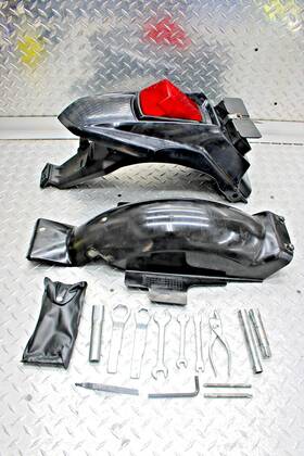 7811151 Kawasaki 2013 Klr650 Rear Tail Fairing/under Fairng With Tailight And Tool Kit