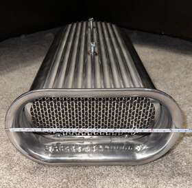 Mcc5233olds Motorchrome Polished Aluminum Hilborn Scoop For Oldsmobile 330 350 455 Dual 4 Barrels Olds