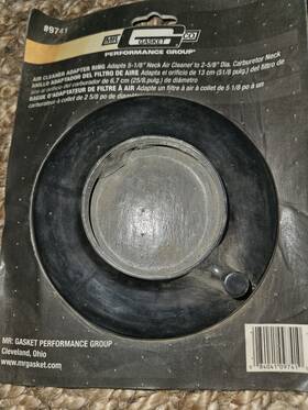 9641 Mr Gasket 084041097410 Air Cleaner Adapter Ring For 5-1/8 Inch To 2-5/8 #9641 Nos