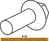 N811479s439 Ford Oem Air Cleaner Bracket Screw