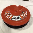 Nyrm Air Cleaner Washable Red Filter Orange Top Mopar Edelbrock