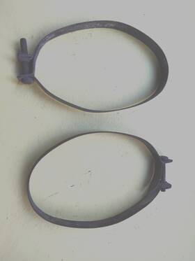 834727 Opel Gt 1969-73 1.9 Liter Original Hose Clamps For Air Cleaner Rubber Duct