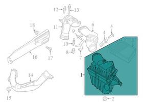 Lr031926 Range Rover 2013-2015 Land Lr2 Air Cleaner Box Oem