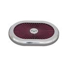 Sum-g282-1 Summit Racing Air Filter Assembly Oval Aluminum Polished 190861043305