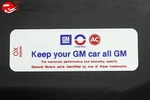 70 Oldsmobile Toronado Keep Your Gm Car All Air Cleaner Decal. Fixed Price $18.58.