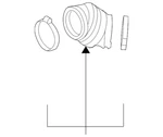 Gm Oem 05-09 Grand Prix,lacrosse Enginetransaxle Air Intake-outlet Duct 15219032. Fixed Price $117.44.