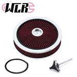 14" X 3" High Flow Air Cleaner Washable Red Filter Silver Drop Base 5-1/8-INCH. Fixed Price $41.90.