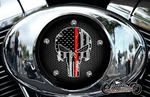 Harley Davidson Aluminum Twin Cam Air Cleaner Insert Cover Firefighter Skull Trl. Fixed Price $139.99.