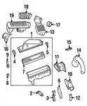 Genuine Ford Air Cleaner Assembly Support Bracket F5RZ-9628-A. Fixed Price $11.12.