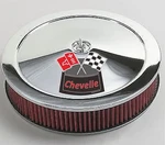 Chrome Air Cleaner Red Washable 14X3 Chevrolet Chevy Fits 4BBL New Chevelle. Fixed Price $79.95.