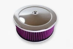 Chrome 6-3/8" X 2" Round Air Cleaner Washable Element Ac Kit Chevy Ford Hot Rod. Fixed Price $38.95.