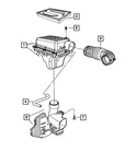 Genuine Mopar Clean Air Duct 4861705AA. Fixed Price $121.65.