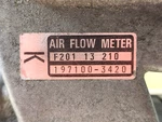 Oem 197100-3420 Ford Probe, Mazda 626 929 2.2L I4 Air Flow Sensor F20113210. Fixed Price $129.99.