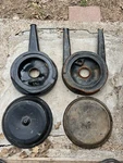 Corvair Breathers Dual Snorkel Pancake Cleaner Housings. Fixed Price $125.00.