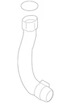 Genuine Volvo Engine Air Intake Hose 31657797. Fixed Price $69.95.