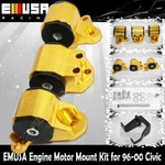 Emusa Billet 3 Bolt Engine Mount Kit Fit 96-00 Civic B-series D Ek. Fixed Price $59.99.
