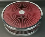 14X3 Round Super Flow Chrome 4BBL Washable Air Cleaner Assembly (recessed Base). Fixed Price $71.90.