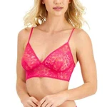 Inc International Concepts Longline Sheer Lace Bralette Pink Lightning New. Fixed Price $15.99.