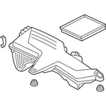 Genuine Bmw Intake Muffler 13-71-8-602-387 New. Fixed Price $289.83.