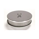 Mr Gasket Air Cleaner 1491; Chrome, Round 6.5 X 2, 2-5/16 Or 2-5/8 In. Neck. Fixed Price $42.77.